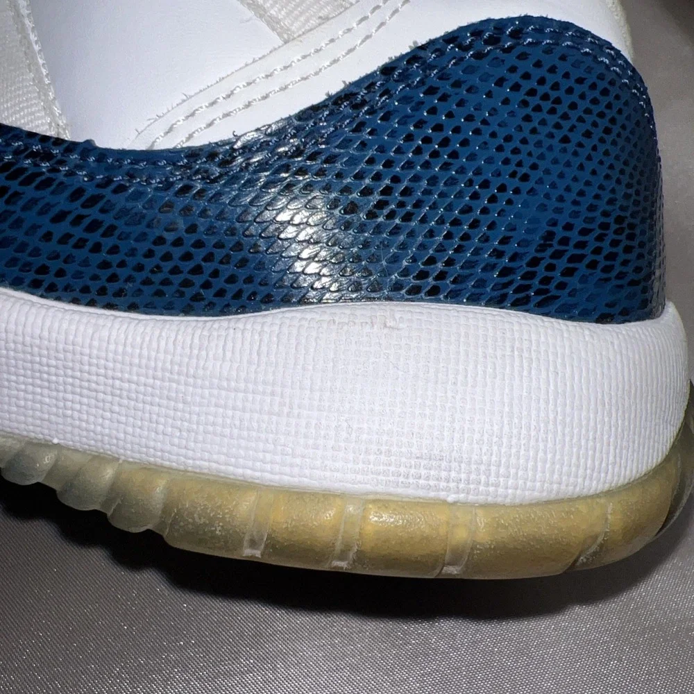 Jordan 11 Retro Low Snakeskin Navy Size 7Y CD6846-102 |‎ Preloved